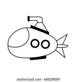 cartoon submarine icon image 