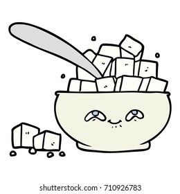 cartoon sugar bowl