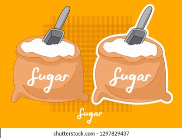 cartoon sugar illustration