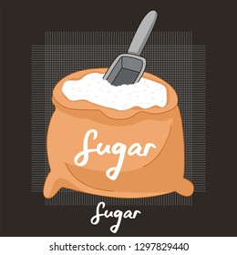 cartoon sugar illustration