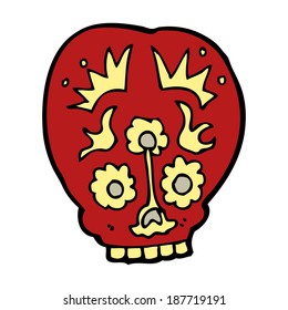 cartoon sugar skull