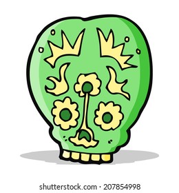 cartoon sugar skull