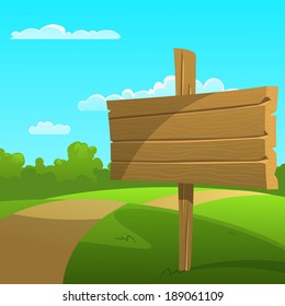 Cartoon Summer Landscape 