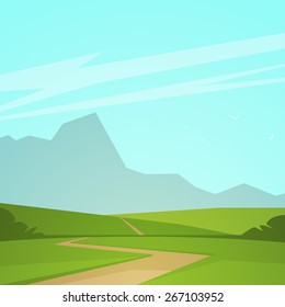 18,516 Green grass road* Stock Vectors, Images & Vector Art | Shutterstock