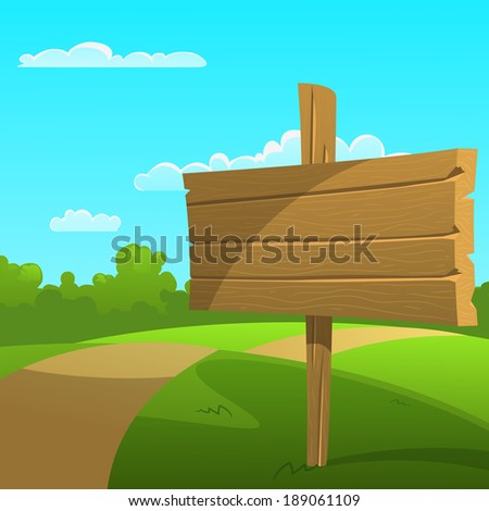 Cartoon Summer Landscape 