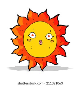 cartoon sun