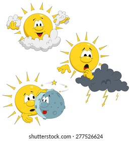 Cartoon sun