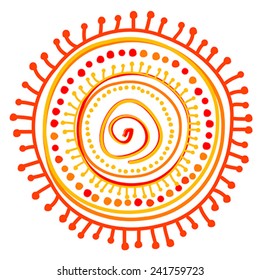 Cartoon sun icon