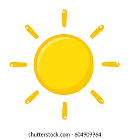 Cartoon sun symbol