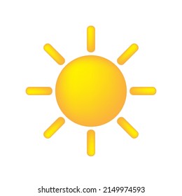 cartoon sun for web background design. Vector illustration. stock image.