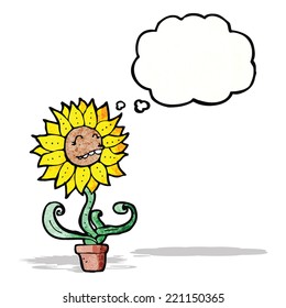 cartoon sunflower