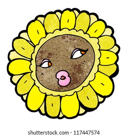caricatura de girasol
