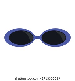 Elemento de diseño plano de gafas de sol de dibujos animados