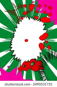 Cartoon Super Background, comic book abstract backdrop. Retro vector comics pop art illustration design.