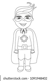 Cartoon Super hero boy