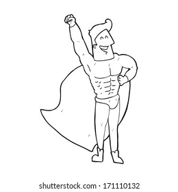 cartoon superhero