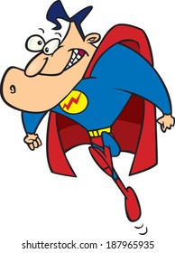 cartoon superhero