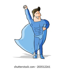 superhéroe de caricatura