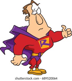 cartoon superhero