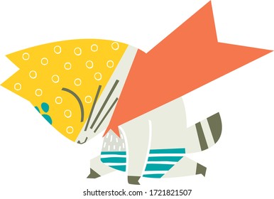  Cartoon superhero cat. Cute animal. The brave cat. Can be used for invitation cards and drawing poster, T-shirt Print and cartoon character.