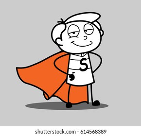 Cartoon Superhero Character