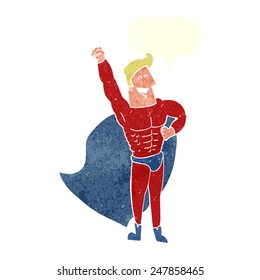 cartoon superhero man
