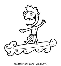 cartoon surfer dude