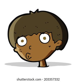 cartoon surprised boy