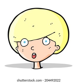 cartoon surprised boy