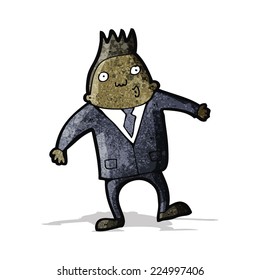 cartoon surprised businessman