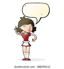 caricatura sorprendida criada con burbuja de habla