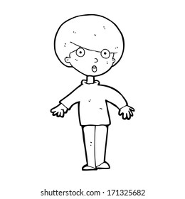 cartoon surprised man