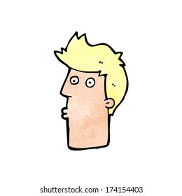 caricatura de un hombre sorprendido
