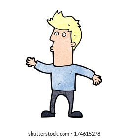 cartoon surprised man