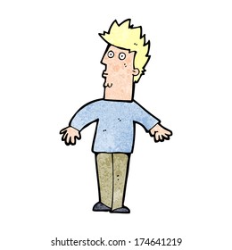 cartoon surprised man