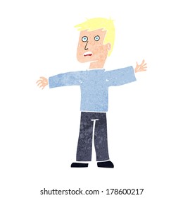 cartoon surprised man