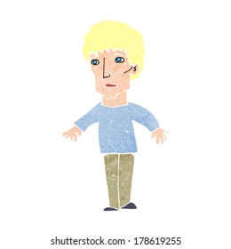 cartoon surprised man