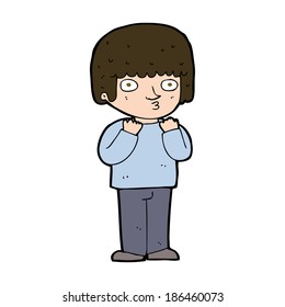 cartoon surprised man