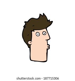 cartoon surprised man