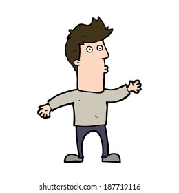 cartoon surprised man