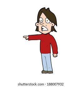 caricatura de un hombre sorprendido