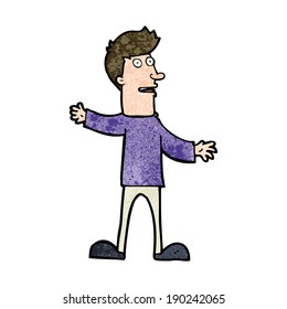 caricatura de un hombre sorprendido
