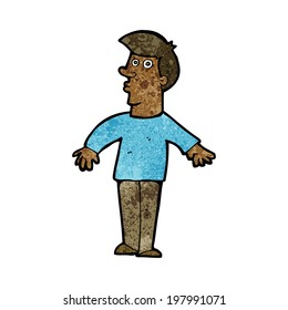 cartoon surprised man