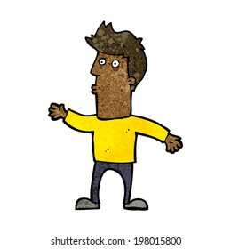 caricatura de un hombre sorprendido