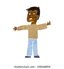 caricatura de un hombre sorprendido