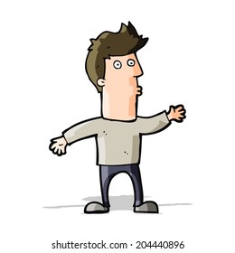 cartoon surprised man