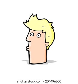 caricatura de un hombre sorprendido