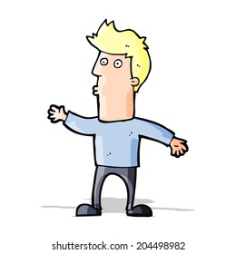 caricatura de un hombre sorprendido