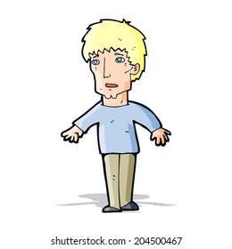 caricatura de un hombre sorprendido