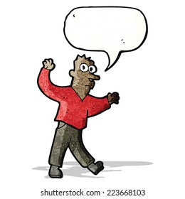 cartoon surprised man